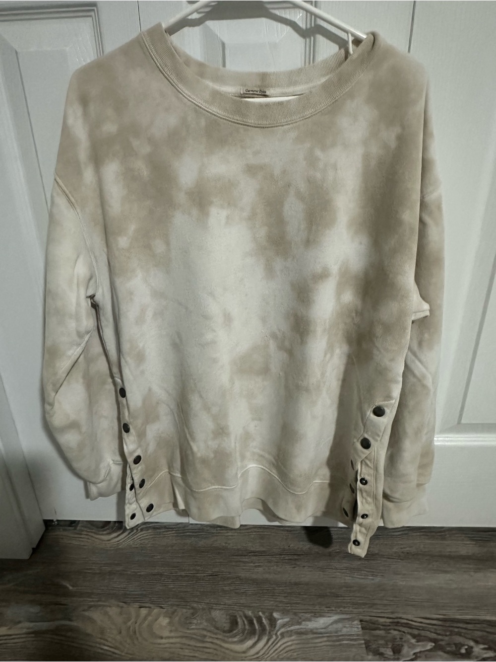 Abercrombie & Fitch Neutral Tie-Dye Crewneck Sweatshirt